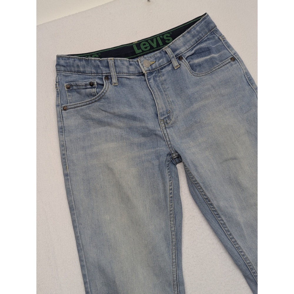 Levis 511 Slim Fit Jeans Light Wash Blue Denim 28x30 16 R